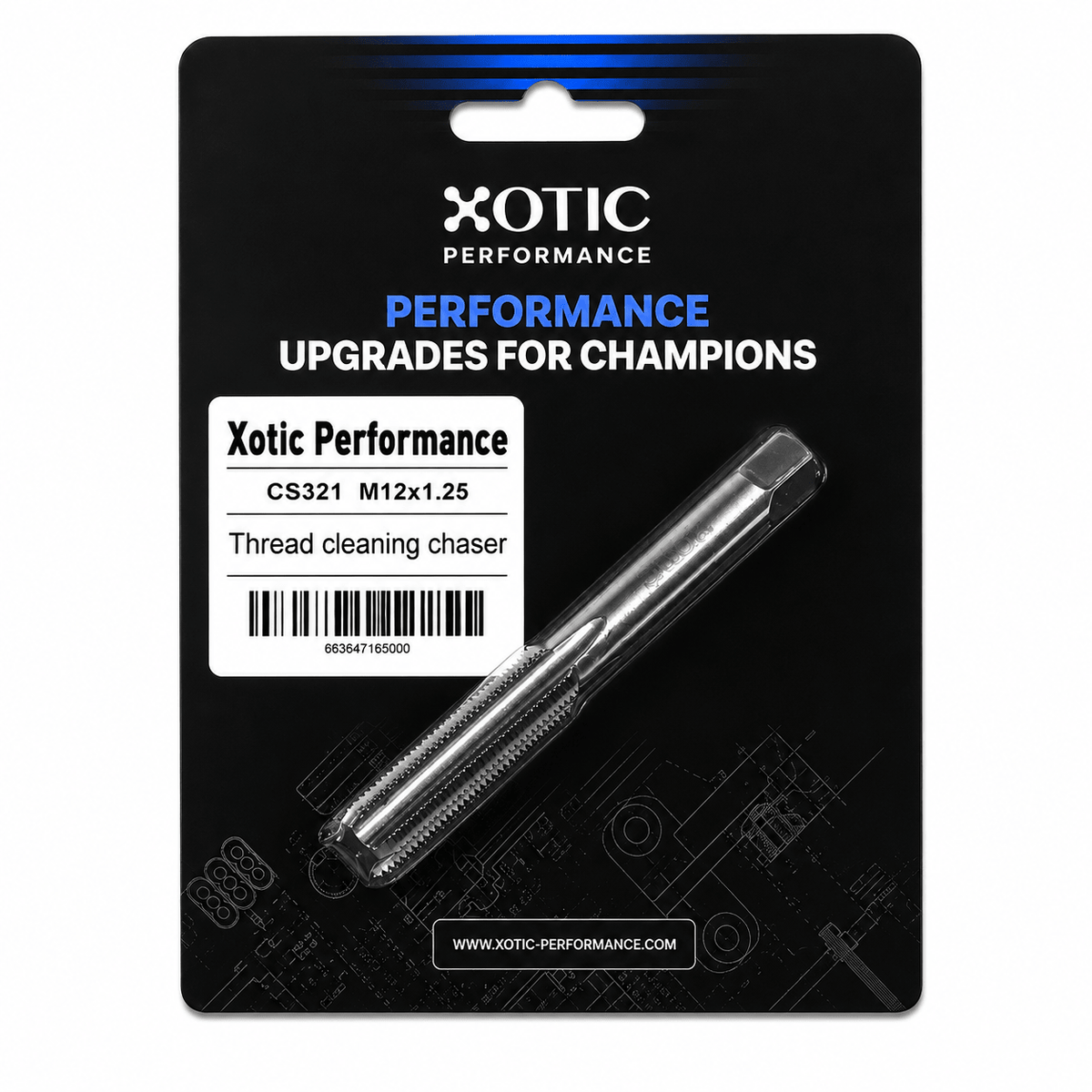 M12 x 1.25 x 3.94" Cleaning & Restoration Thread Chaser Tool