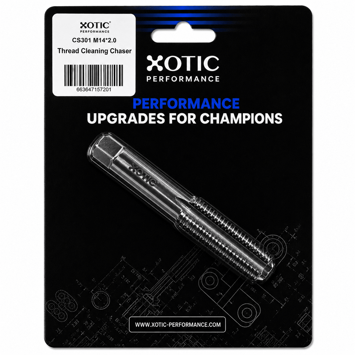 M14 x 2.0 x 3.61" Cleaning & Restoration Thread Chaser Tool