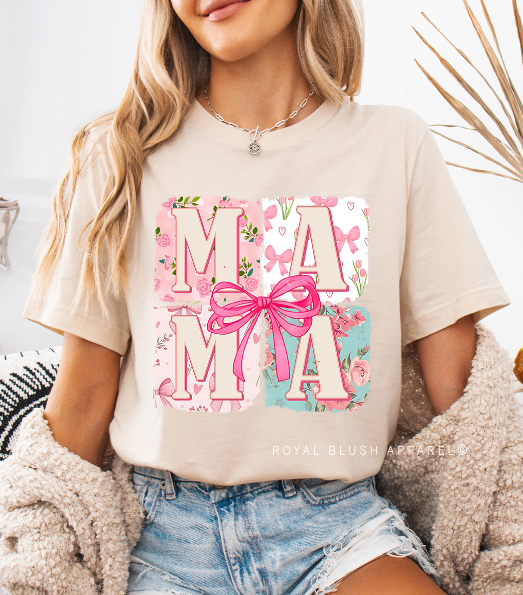 MAMA Square Bow DTF Transfer