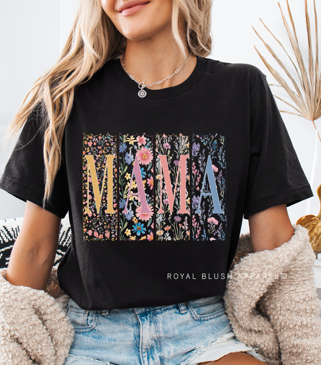 Flower Mama Stripes DTF Transfer