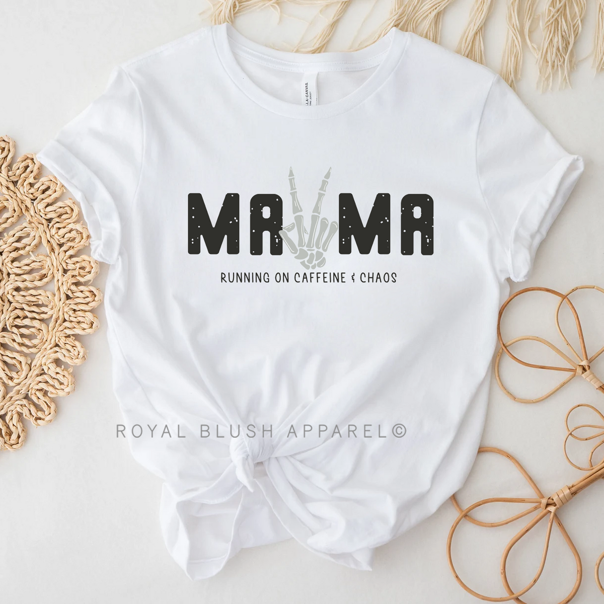 Ma✌️Ma Running On Caffeine & Chaos Graphic T-Shirt