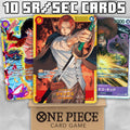 One Piece GOD PACK! - 10 Super Rare OR Secret Rare Cards (Assorted Lot)