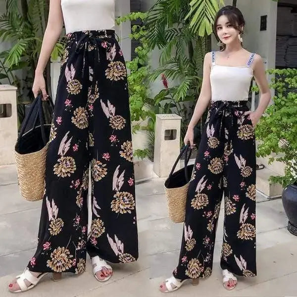 Bohemian Wide Leg Holiday Pants