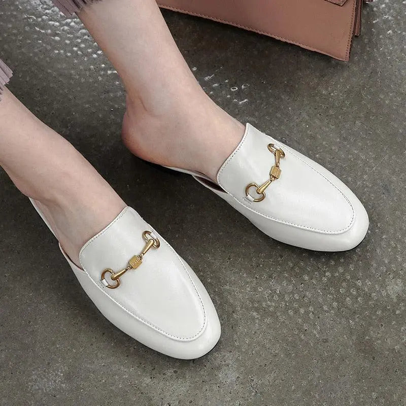 Brand Genuine Leather Slipper