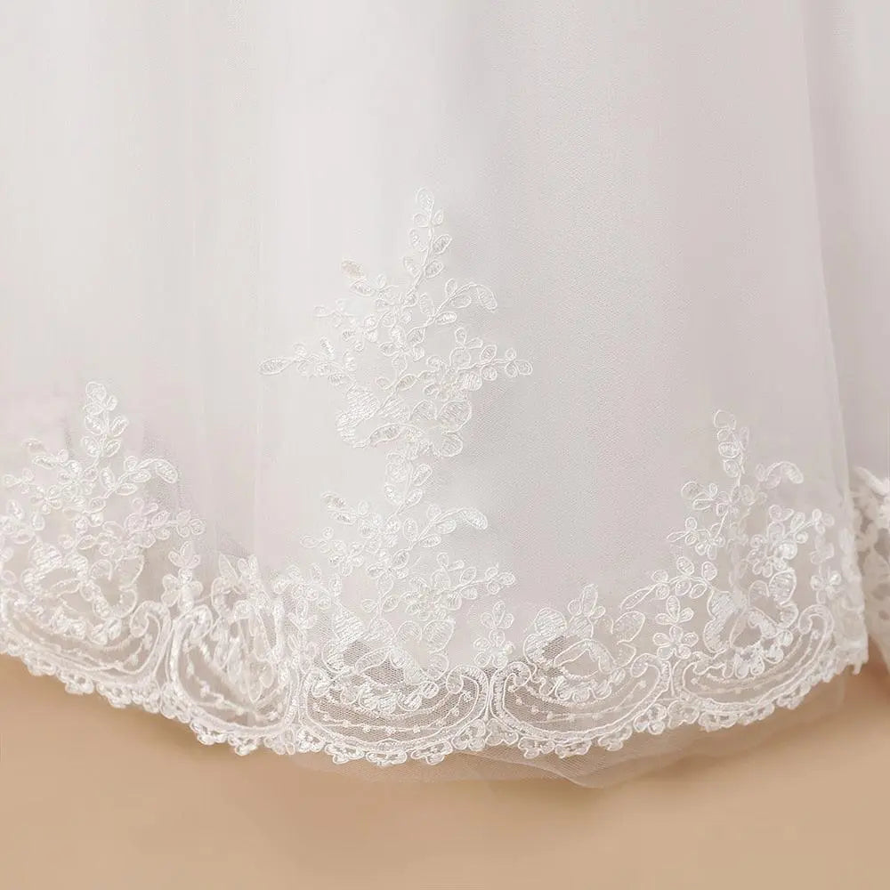 Glitter Gold Flower Girl Dress