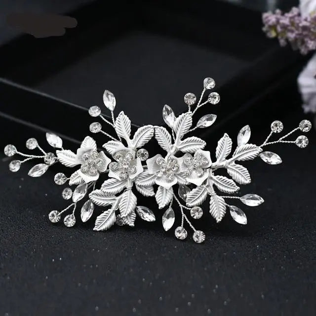 Bridal Rhinestone Hair Comb Clip