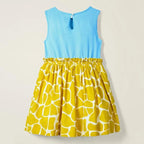 Animal Print Casual Cotton Vestidos Dress for 2-7 Years