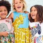 Animal Print Casual Cotton Vestidos Dress for 2-7 Years