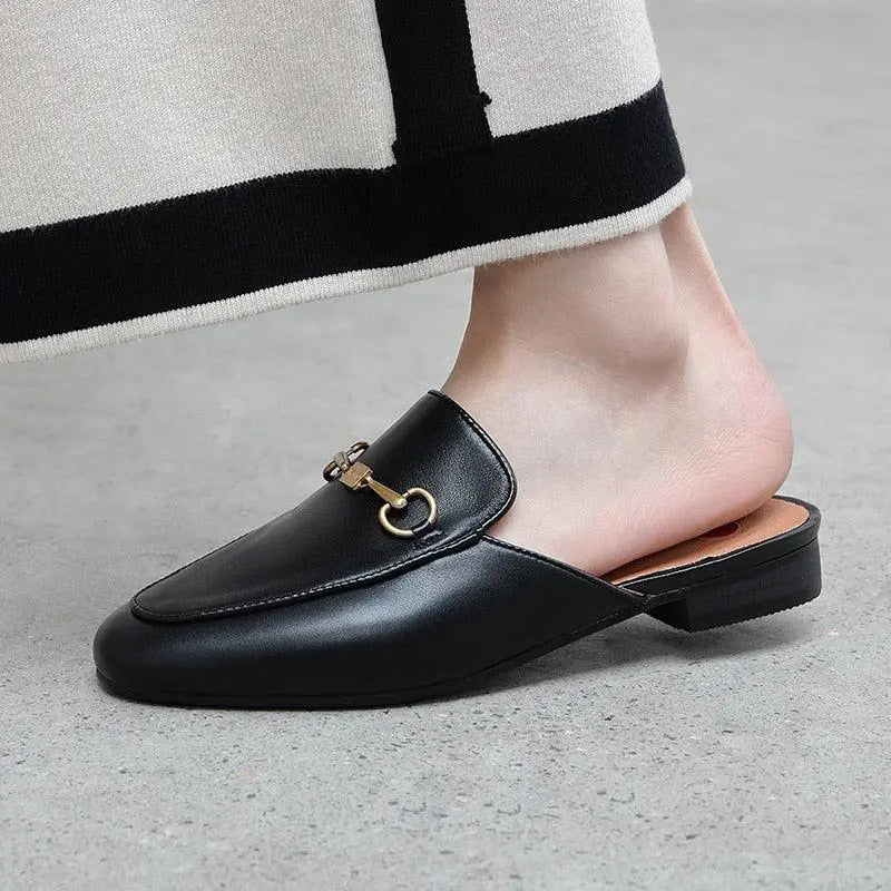 Brand Genuine Leather Slipper
