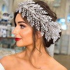 Elegant Silver Bridal Headband | Wedding Headpiece for Women & Bridesmaids