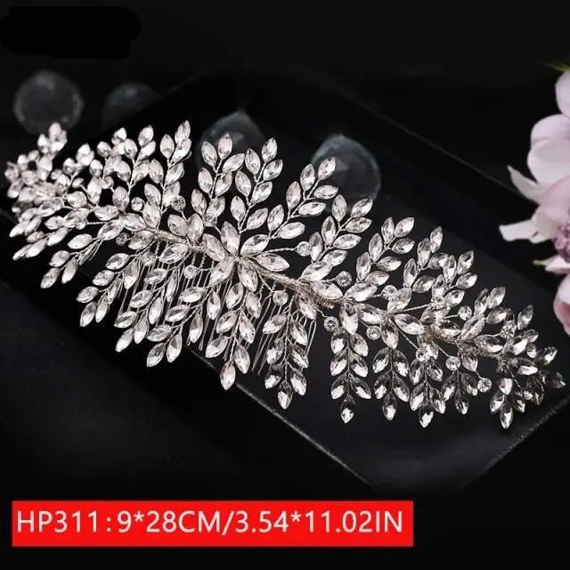 Elegant Silver Bridal Headband | Wedding Headpiece for Women & Bridesmaids