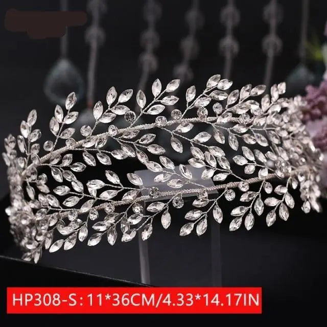 Elegant Silver Bridal Headband | Wedding Headpiece for Women & Bridesmaids