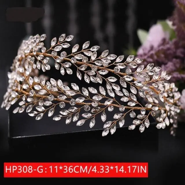 Elegant Silver Bridal Headband | Wedding Headpiece for Women & Bridesmaids