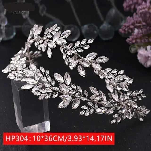 Elegant Silver Bridal Headband | Wedding Headpiece for Women & Bridesmaids