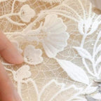Sexy 2-Piece Mermaid Beach Wedding Dress – Lace Appliqués, Beading & Crystal Sashes, Custom Made