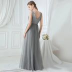 Elegant Shining Sequin Appliques A Line Bridesmaid Dresses