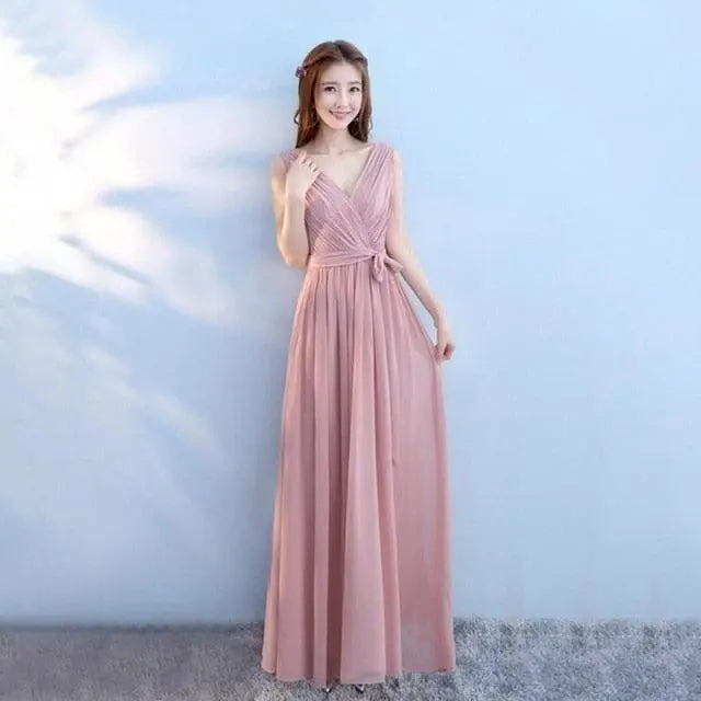 Customizable Chiffon Elegant A Line Bridesmaid Dresses