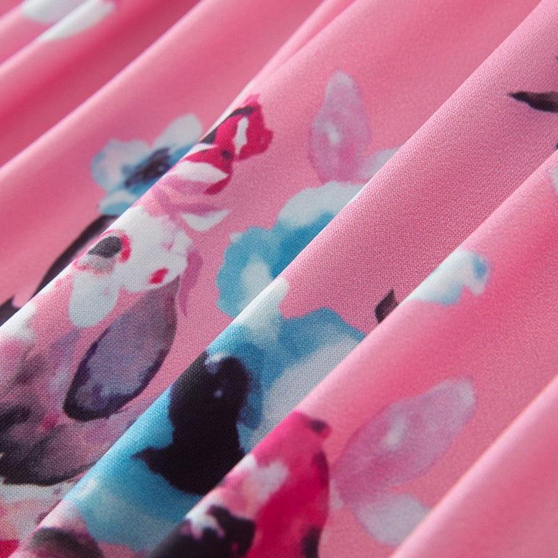 Floral Long Dresses for Mother and Daughter