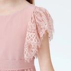 Elegant Prom Style Flower Girl Gown for Weddings & Parties