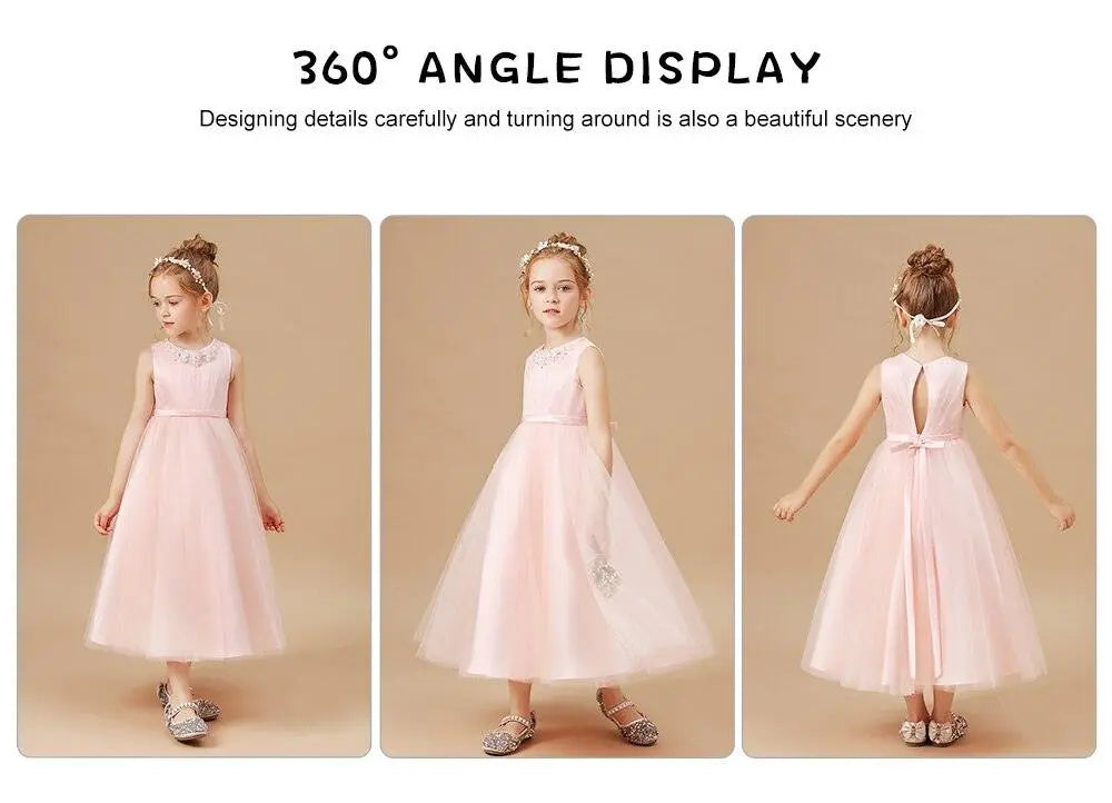 Elegant Princess Party Dress Flower Girl Dress