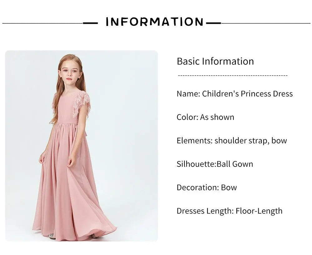 Elegant Prom Style Flower Girl Gown for Weddings & Parties