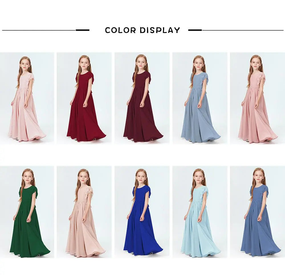 Elegant Prom Style Flower Girl Gown for Weddings & Parties