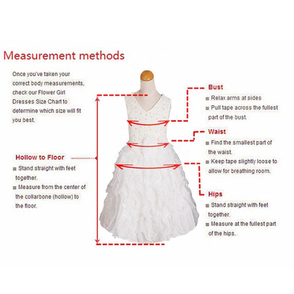 Half-Sleeve Flower Girl Party Dress