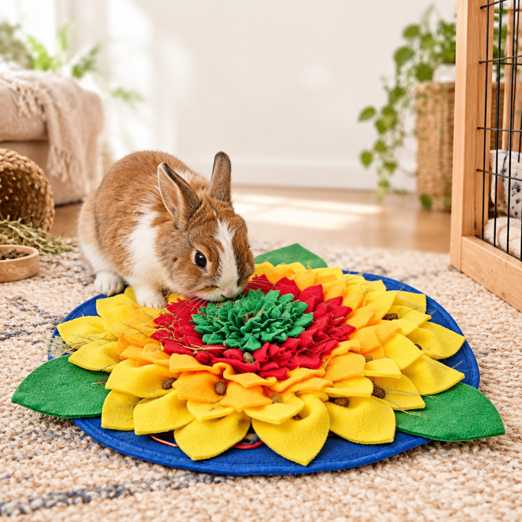 Sunflowerz Snuffle Mat—Soft & Washable- For Dogs, Cats & Rabbits