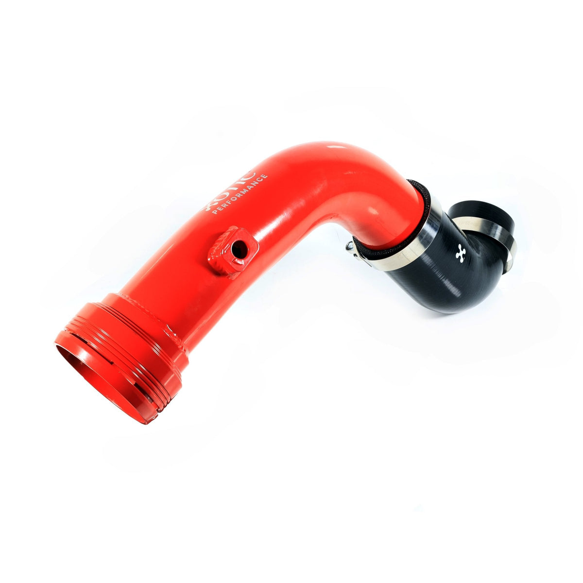 Red Turbo Intercooler Hot & Cold Charge Pipe Combo For 2011-2016 Ford Power Stroke 6.7L