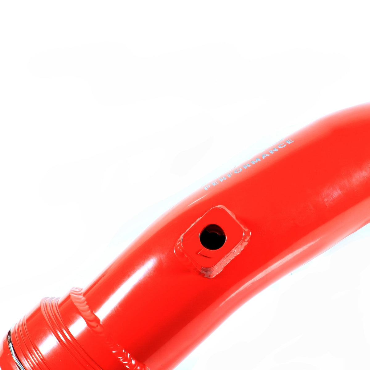Red Turbo Intercooler Hot & Cold Charge Pipe Combo For 2011-2016 Ford Power Stroke 6.7L