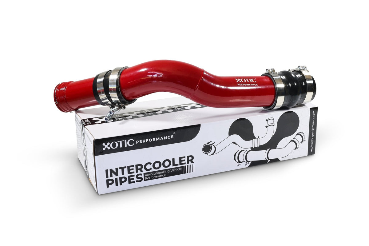 Red Turbo Intercooler Outlet Hot Side Charge Pipe For 2011-2026 Ford Power Stroke 6.7L Standard Output
