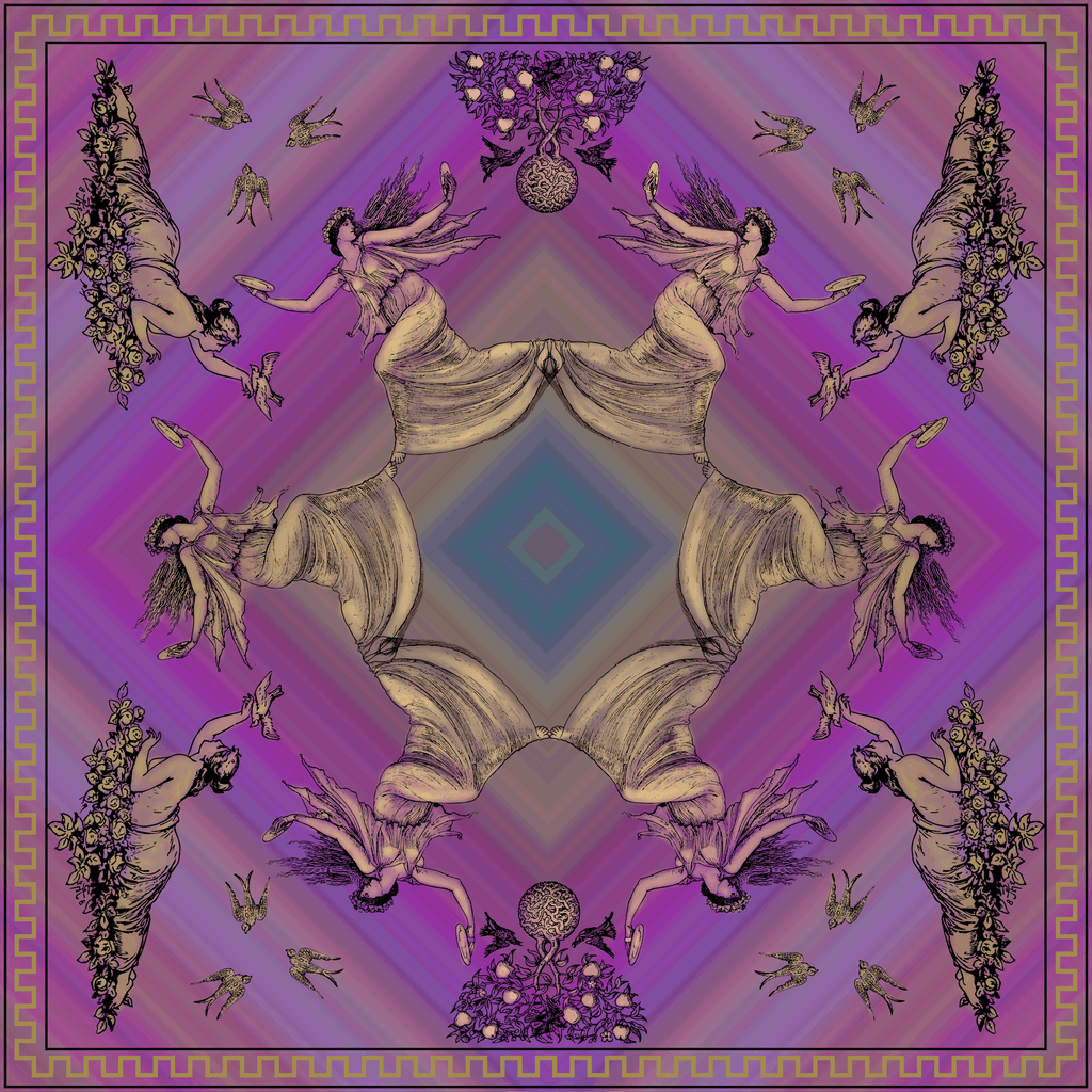 Silk Scarves (celebration) in purple