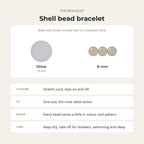Shell Round Bracelet - 8mm