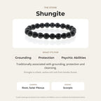 Shungite Bracelet Round - 8mm
