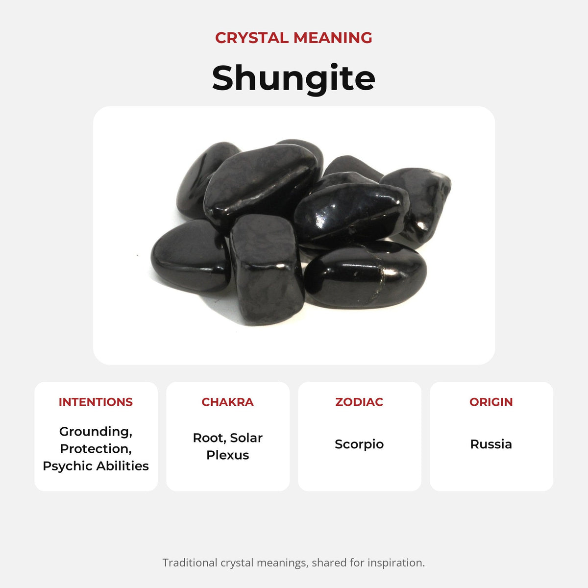 Shungite Tumbled Stones