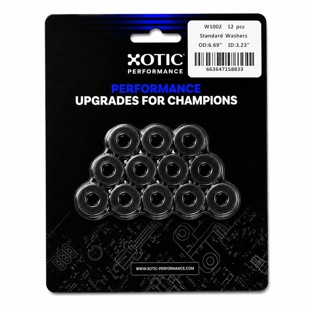 Standard Washer 0.31" ID, 0.68" OD, 0.120" Thickness x 12 pcs