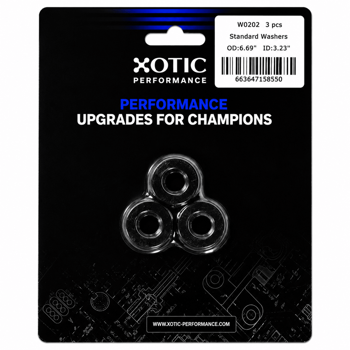 Standard Washer 0.313" ID, 0.675" OD, 0.120" Thickness