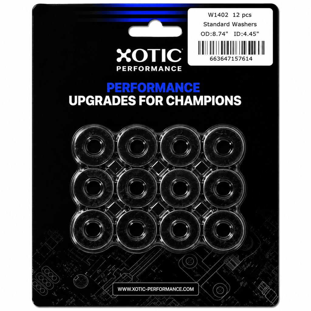 Standard Washer 0.44" ID, 0.88" OD, 0.120" Thickness x 12 pcs