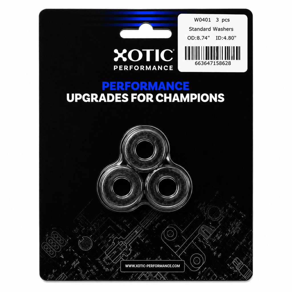 Standard Washer 0.47" ID, 0.88" OD, 0.120" Thickness x 3 pcs
