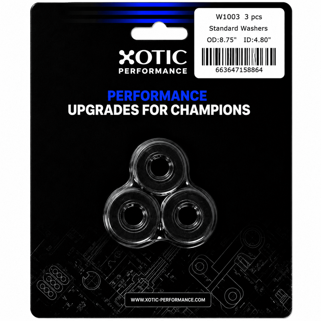 Standard Washer 0.50" ID, 0.88" OD, 0.120" Thickness x 3 pcs