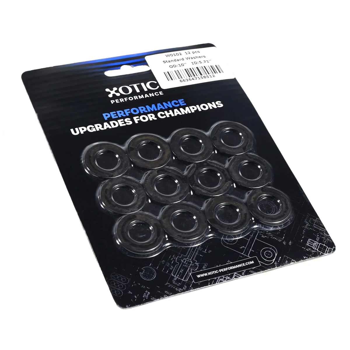 Standard Washers 0.56" ID, 1.00" OD, 0.120" Thickness