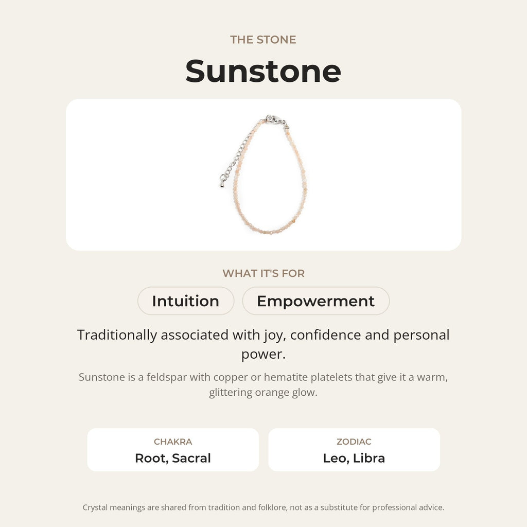 Sunstone Bracelet - 2-3mm