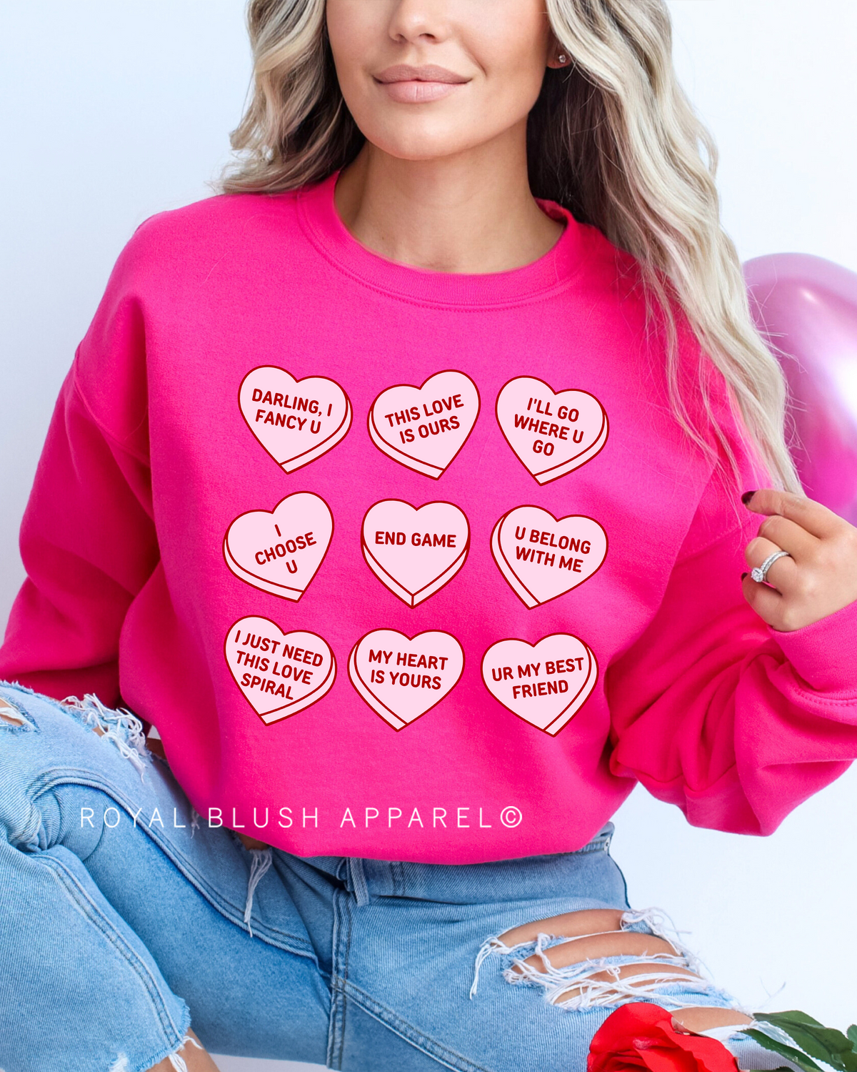 Swift Candy Hearts DTF Transfer