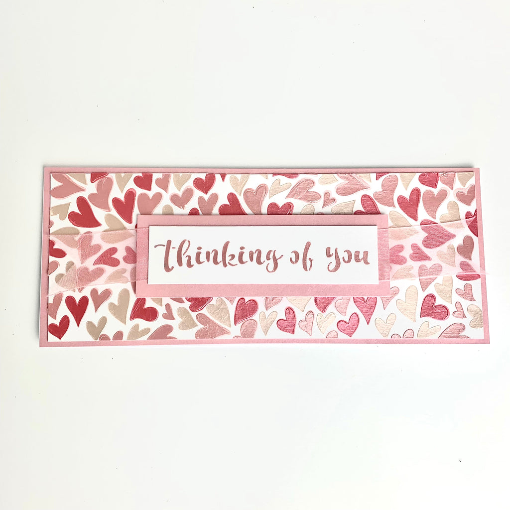 The Crafters Workshop Slimline Layered Groovy Hearts