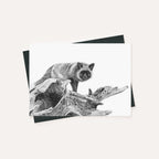 Silver fox - Greeting Card