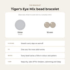 Tiger Eye Mix Round Bracelet - 10mm