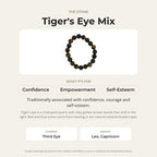 Tiger Eye Mix Round Bracelet - 10mm