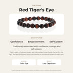 Tiger's Eye Red Bead Bracelet