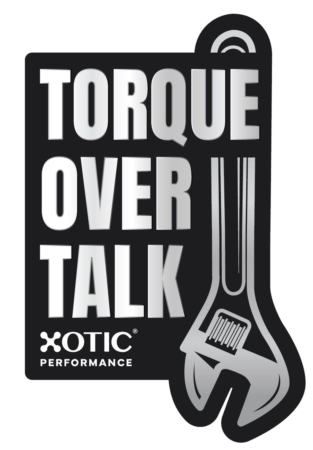 Torque Over Talk Sticker x 1