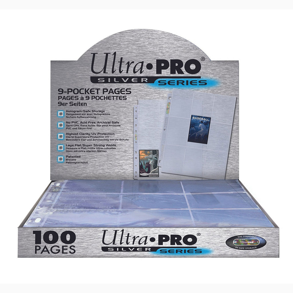 Ultra Pro Silver Series 9-Pocket Page for Standard Size Cards Each